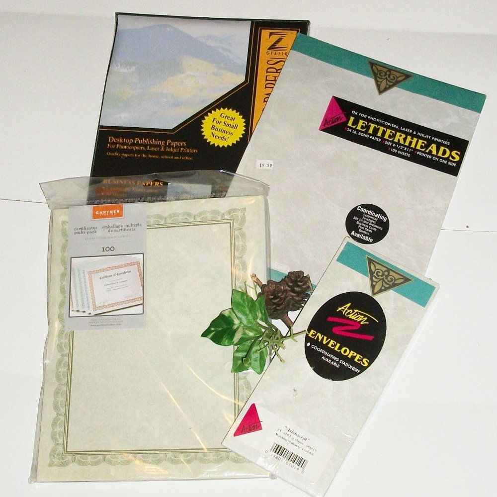 4 Piece Stationary Group 2 pks Stationary Envelope